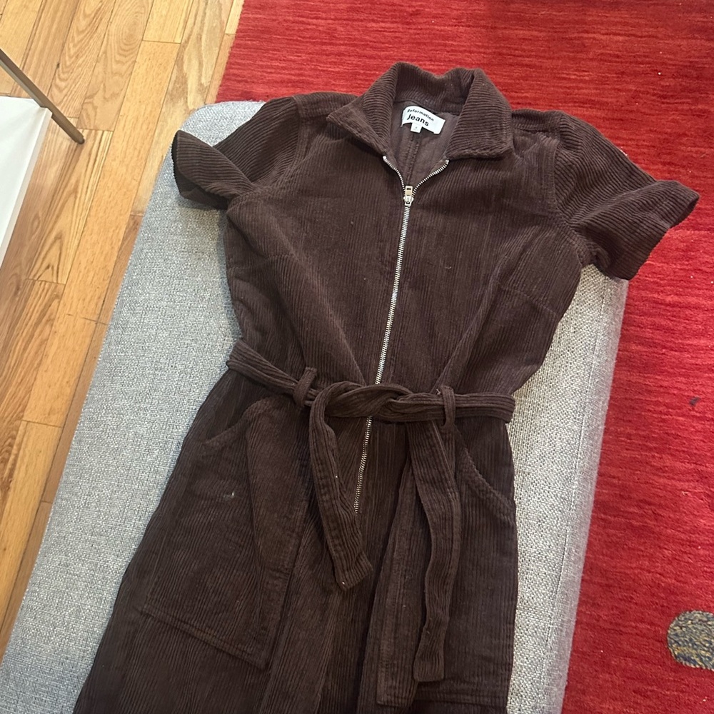 Reformation Brown Corduroy Jumpsuit - Picture 2 of 4